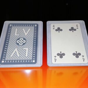 Louis Vuitton Blue and White Playing Cards